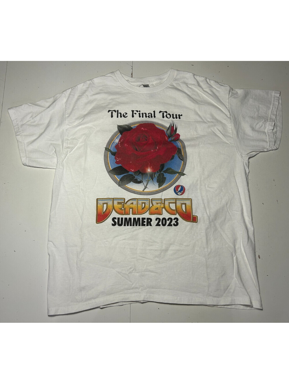 Men’s Grateful Dead & Co. 2023 The Final Tour Concert White T Shirt